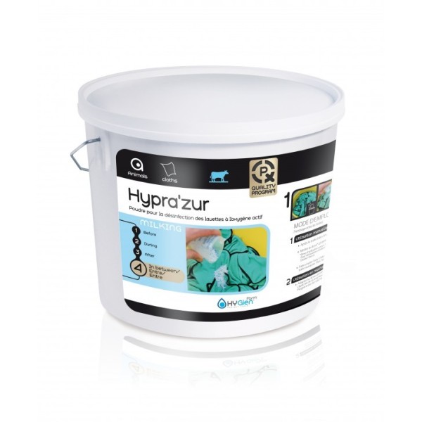 HYPRAZUR – Détergent alcalin pour lavage des lavettes de traite