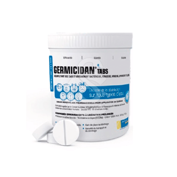 Germicidan Tabs – Désinfection eau de boisson élevage