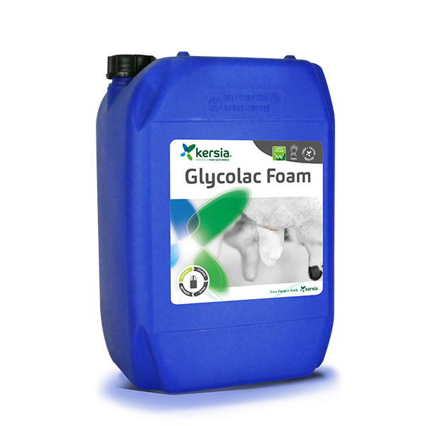 Mousse désinfectante trayons Glycolac Foam – Pré-traite vache lait – Kersia