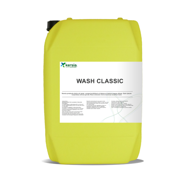 WASH CLASSIC – Nettoyant alcalin désinfectant chloré pour matériel de traite - EAS