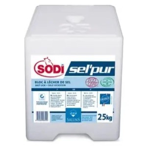 Bloc de Sel SODI SEL’PUR 25 kg – Bovin, Ovin, Caprin