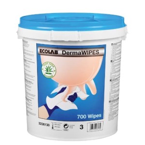 Seau de lingettes pré-imprégnées alcool et Aloe Vera – Nettoyage des trayons avant traite