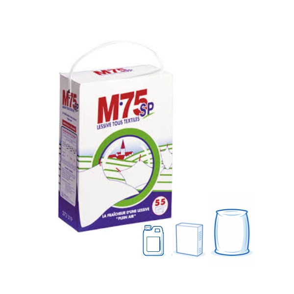M75 SP – Lessive professionnelle en poudre tous textiles