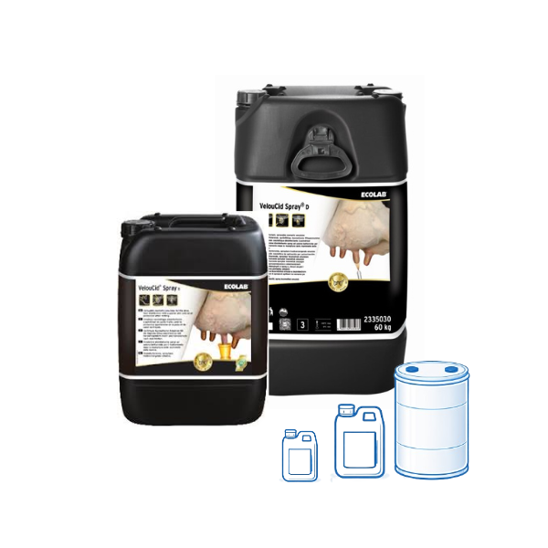 Veloucid Spray – Spray post-traite désinfectant pour trayons | EAS